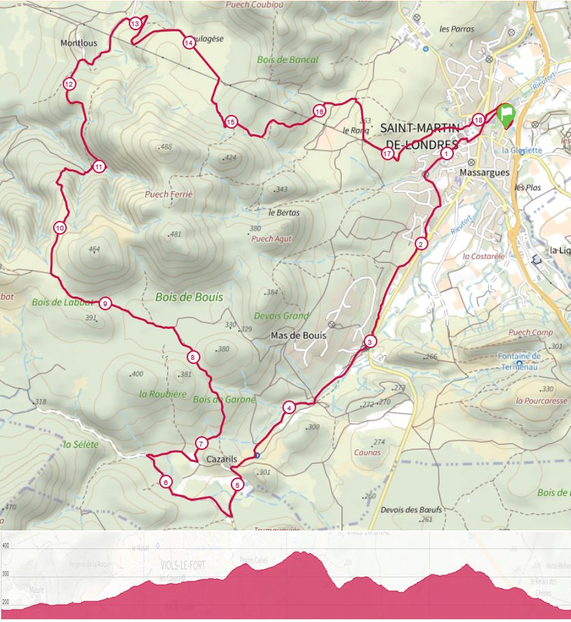 La Taillade - Trail 18km - 400mD+