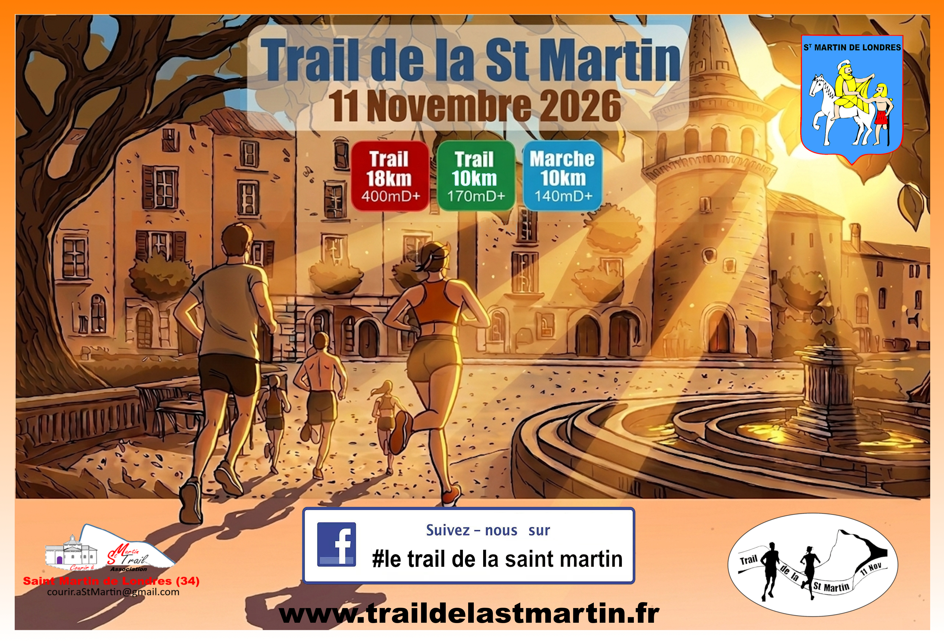 Course Trail 18 et 9kms à St Martin de Londres - Pic St Loup